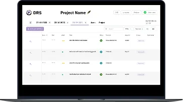 DRS module to list, assign, and check off every task in real time
